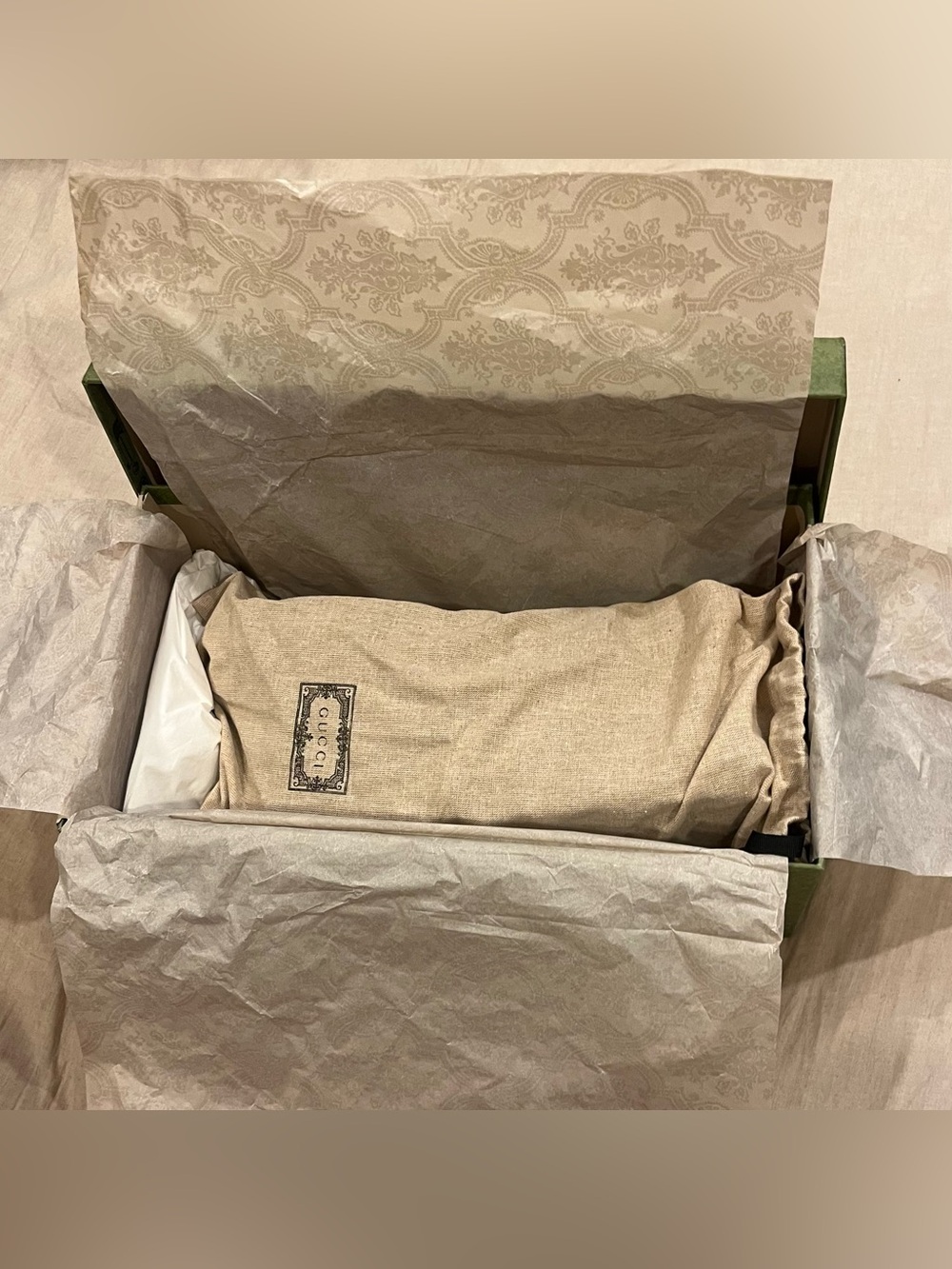 $990 Gucci GG Monogram Supreme Canvas Mule with Horsebit - Picture 14 of 15